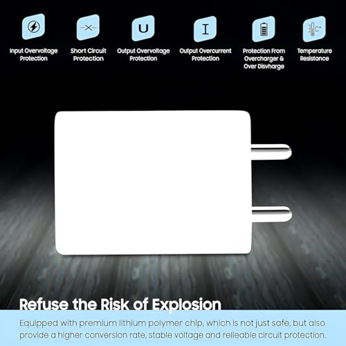 Image of NIZIX Superflash 3.0 66W Type C Flash Charging Adapter Compatible With Vivo T3 Ultra,T3 Pro,T3 Lite,T3X,T3,T2,Y29,Y300,Y18T,Y300+,iQOO 13,12,Neo9 Pro,Z9S,Z9S Pro 66W Fast Charge Adaptor,White