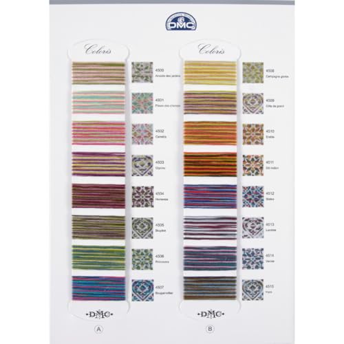 Image of DMC Color sample card Coloris 517-1 st