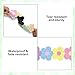Whaline 24Pcs Pastel Flower Magnetic Bulletin Board Border Back to School Colorful Floral Magnetic Strips Border Trim for Office Classroom Decor