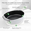 Bobikuke 8 Inch Non Stick Frying Pan Skillet, Small Egg Frying Pan, Omelet Pan, Healthy Saute Pan, Non Toxic Chef Pan, Induction Compatible, Detachable Handle, Oven Safe, PFOA Free, White #4