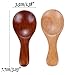 Small Wooden Salt Spoon - 20 Pack Mini Wood Spoon with Short Handle, Perfect for Small Jars of Jam, Spices, Condiments, Seasoning, Sugar, Honey, Coffee, Tea, Mustard, Ice Cream, Milk Powder