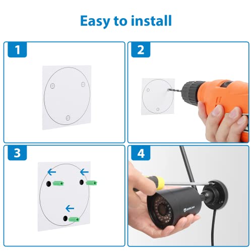 Dericam Wireless Outdoor Security Camera, 1080P@30Fps Full Hd Wi-Fi Bullet Camera With Powerful 4Db Enhanced Wi-Fi Antenna, External Sd Card Slot Available And Up To 128Gb, B2,White #TOP4