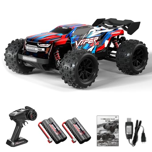 Genérico Coche RC 1:16 Buggy Monster Truck 4wd 4x4, 2.4 GHz, 36 Km/h, Acelerador Proporcional, Todo Terreno, Carcasa De PVC A Prueba De Explosiones