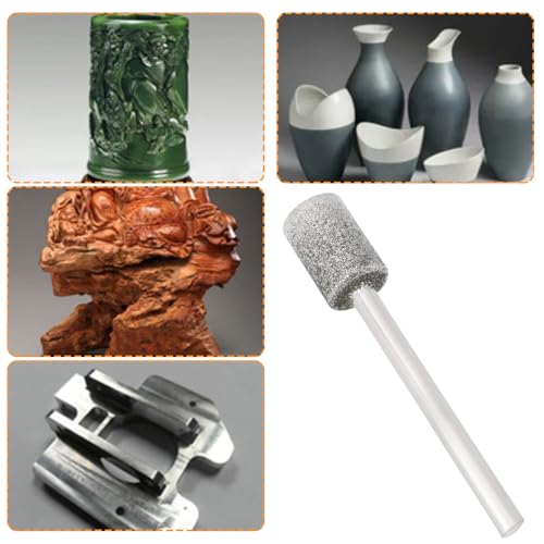 Briny River 24-teiliger 1/8-Zoll-Diamantschleifeinsatz Kompatibel mit Dre-mel Zum Gravieren Polieren Und Schleifen (10 Mm 8 Mm 6 Mm 5 Mm 4 Mm 3 Mm)