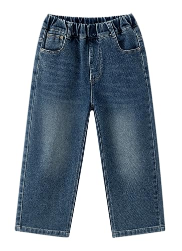 Pantalones de denim sin rozaduras con cintura elástica suave de algodón