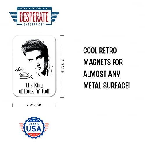 Imán de nevera Desperate Enterprises Elvis Signature miniatura 2
