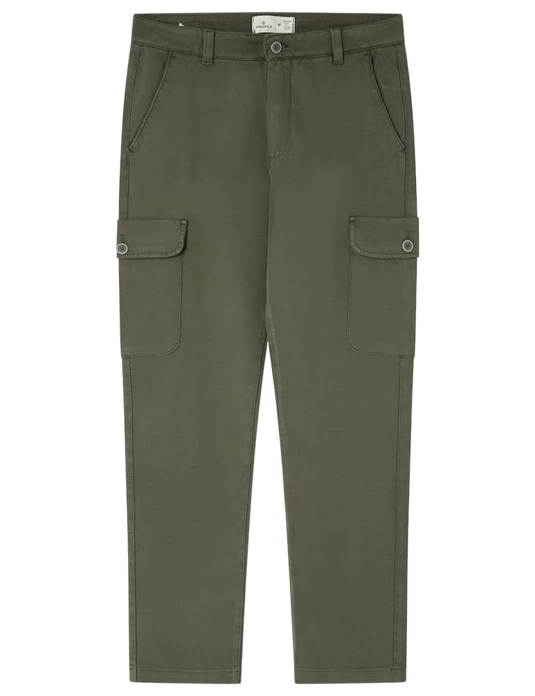 SPRINGFIELD Men's Cargo Comfort Knit Trousers, Khaki, XL