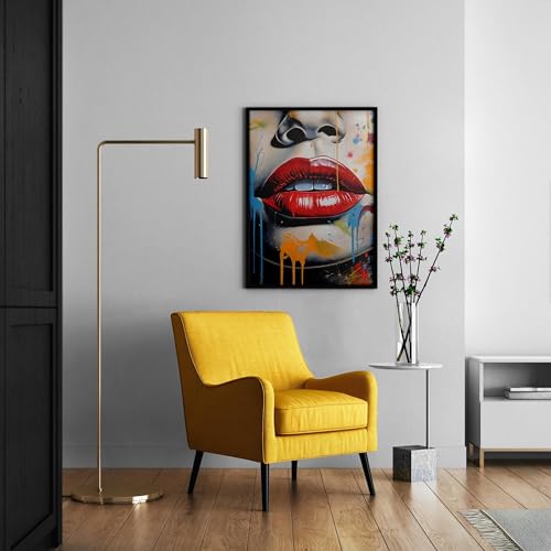 Impression sur toile abstraite graffiti et affiche mode 80x120 cm - 5