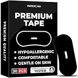 PATCH4U Premium Tape (30 Pack) - Pain Free Removal, Hypoallergenic, Latex Free & Gentle On Skin - Skin Friendly Adhesive Cotton Tape