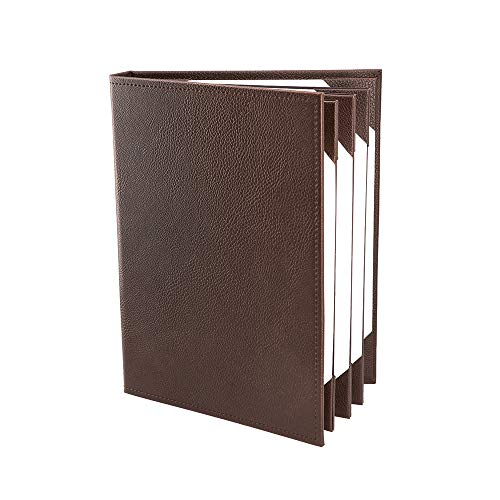 Menu Covers Made of Premium Faux Leather (10-Pack) - 8.5