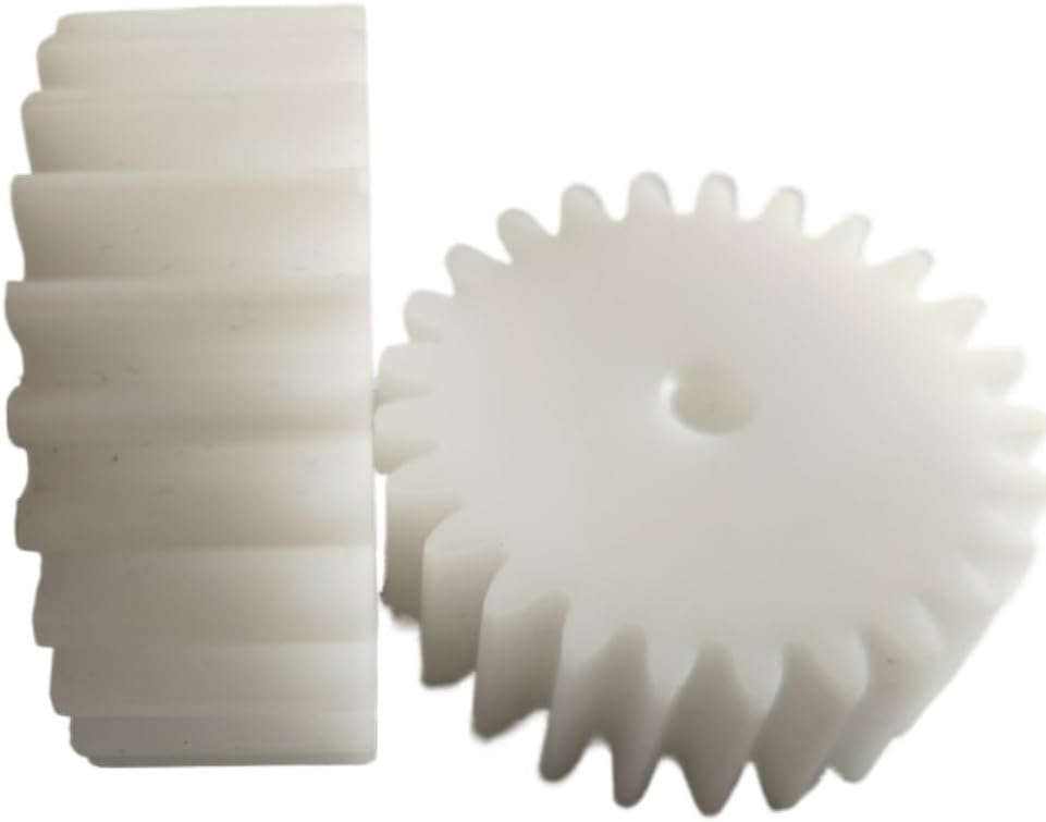 Plastic Motor Pinion Gears,Nylon Cylindrical Gear, 1.5 Module 28 Teeth Spur Pack of 2 45mm Diameter 15mm Thickness 4-15mm Bore(6.35mm BORE)