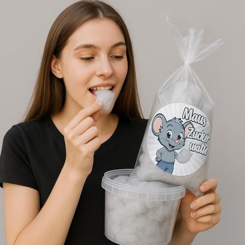 Zuckerwatte | Mauszuckerwatte im Poly-Spitzbeutel | 70g – Bild 5