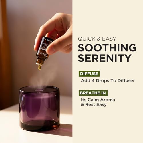 Image of 100% Pure Lavender Essential Oil - 0.34 Fl Oz - Lavender Oil for Hair, Skin, Diffuser, Aromatherapy & DIY Candle Making Scent
