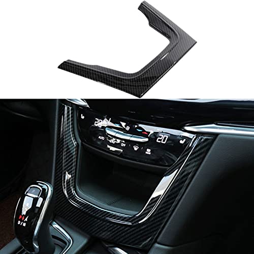 BOYOUS ABS Central Control U-Shaped Frame Sticker Decoration Styling for Cadillac xt5 2017-2026 xt6 2020-2026 Auto Accessories Interior Decoration(Carbon Fiber)