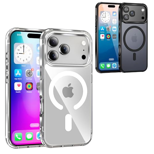 Sounce iPhone 17 Pro Matte Black Case Cover with Shockproof Prote...