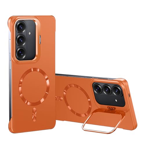Coque Samsung S26 sans cadre orange : finissez-en avec les rayures d'objectif