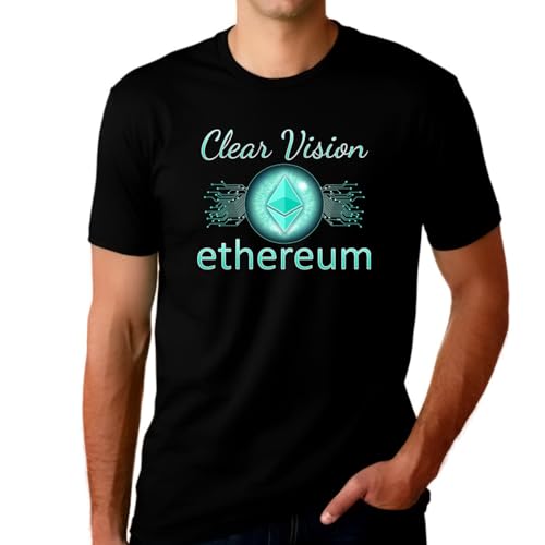Fire Fit Designs Crypto Shirt for Men Crypto Gifts Ethereum Shirt Crypto Shirts for Men Crypto Shirt ETH Ethereum Shirt