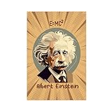 LITGY Albert Einstein Poster Canvas Posters Unframe-style 12x18inch(30x45cm) - Image 1