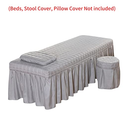 Sábana para mesa de masaje con falda de 190x80cm colcha de cobertura completa 4