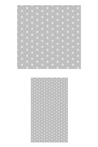 Nappe effet satin asanoha silver nappe haut de gamme motif argent