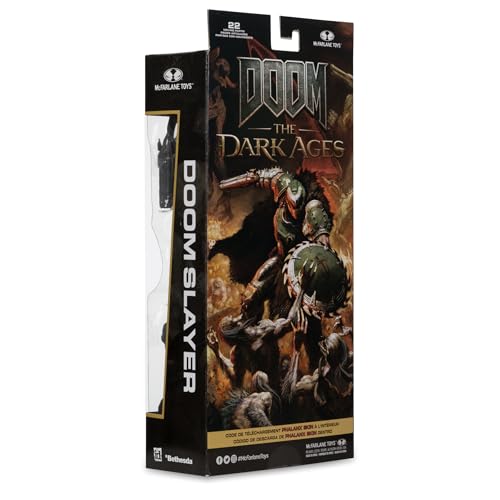 McFarlane Toys- Doom: The Dark Ages Doom Slayer (Phalanx Skin) 7in Action Figure by McFarlane Toys - Image 6