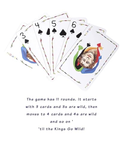 Image of Awestuffs Family Board Games for Adults and Kids - Ages 8 and up, 2 to 8 Players (Five Crowns)