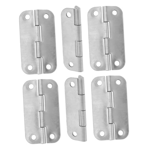 Holibanna 6 piezas Kit Bisagras de Acero Inoxidable para Neveras y Congeladores Repuesto Resistente Compatible con Enfriadores de Estructura Profesional y Duradera