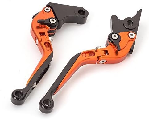 Miniatura 144 de FXCNC Billet Folding Extendable Adjustable Brake Clutch Levers Compatible with Raptor YFM660 01-04, TTR125L/LE/LW 00-16, Banshee 350 02-06