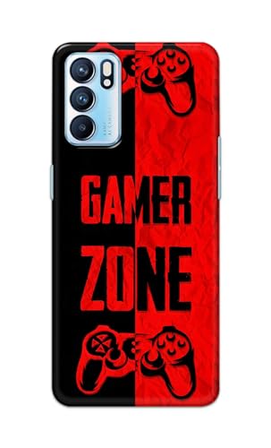 Image of Printed Hard Back Cover Case for Oppo Reno6 5G | Oppo Reno 6 5G Back Cover (Gamer Zone) -1111