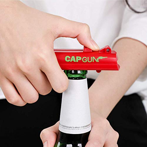 KARAA 2 stuks flessenopener pistool bieropener flessendop cap shooter grappige flesopener voor thuis bar party drinkspel - Afbeelding 6