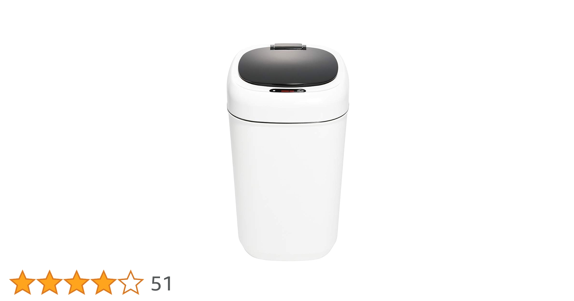 Amazon｜OHM センサー付 電子ペール JIM-SEP09S ホワイト 幅208