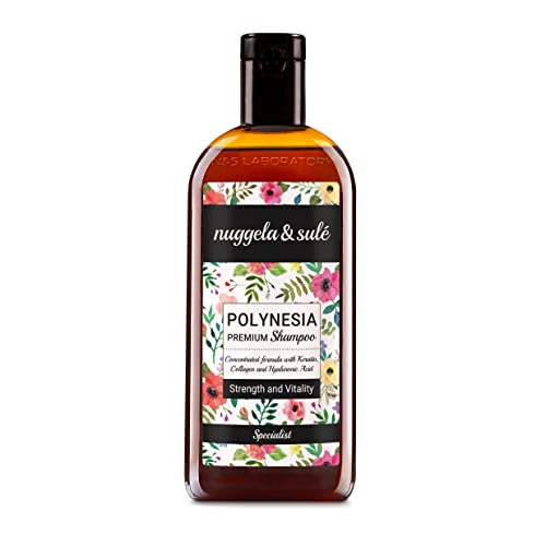 Champú Polinesia-Keratina de Nuggela & Sulé. Con Extracto de Cebolla Roja y Keratina. Fortalece y Repara. Para Post-Tratamientos de Keratina. Sin Siliconas, Sales, ni Sulfatos. 1 x 250ml Cover