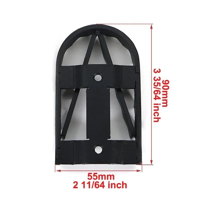 Xitomer Wide Footpeg Plate Adaptor For Suzuki DL650 / V-Strom 650 – 2004-2024, Black Stainless Steel
