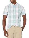 Light Blue and White Plaid Shirt