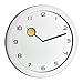 Produktbild TFA Dostmann Wanduhr analog Happy Hour, 60.3028, gut ablesbar, modern und flaches Design, bunter Stundenzeiger, silber