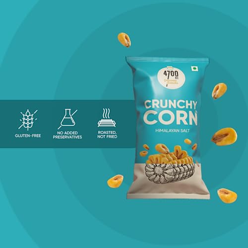 Image of 4700BC Salted Crunchy Corn, Himalayan Salt, 180gm (Pack of 12 X 45g) (weight may vary)