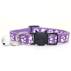 Sniffr  Paw Print Bell Collar | Adjustable Pet Safety Print Bell Collars for Puppies and Cats, Rabbit