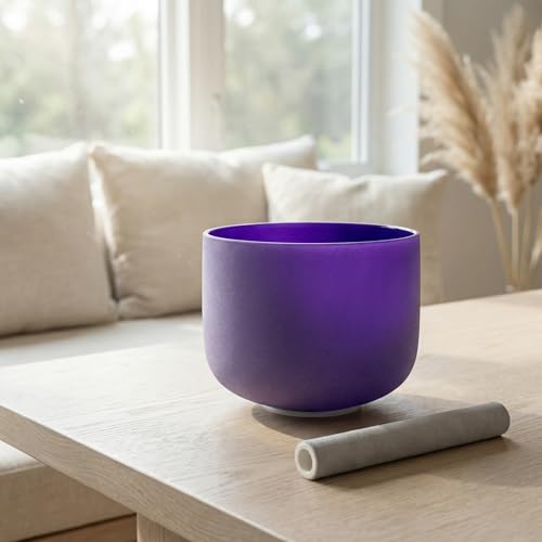 ALIOTH 7" Indigo A Note Crystal Singing Bowl Third Eye Chakra with Suede Mallet for Meditation, Yoga, Chakra Healing & Sound Therapy by Alioth - Image 8
