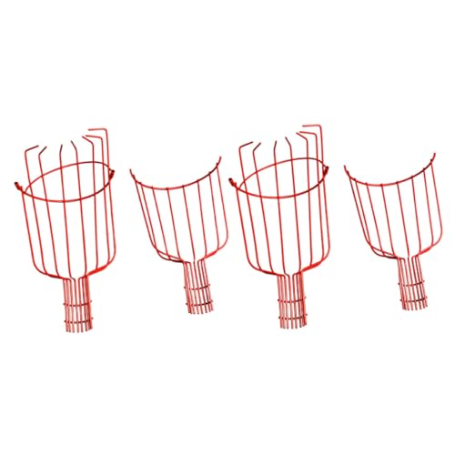 Alasum 2個摘果工具 メッシュカゴプ 耐久性 フルーツ収穫バスケット 持ち手なし 農業用 家園芸向け 梨 桃 柿の果実採取に