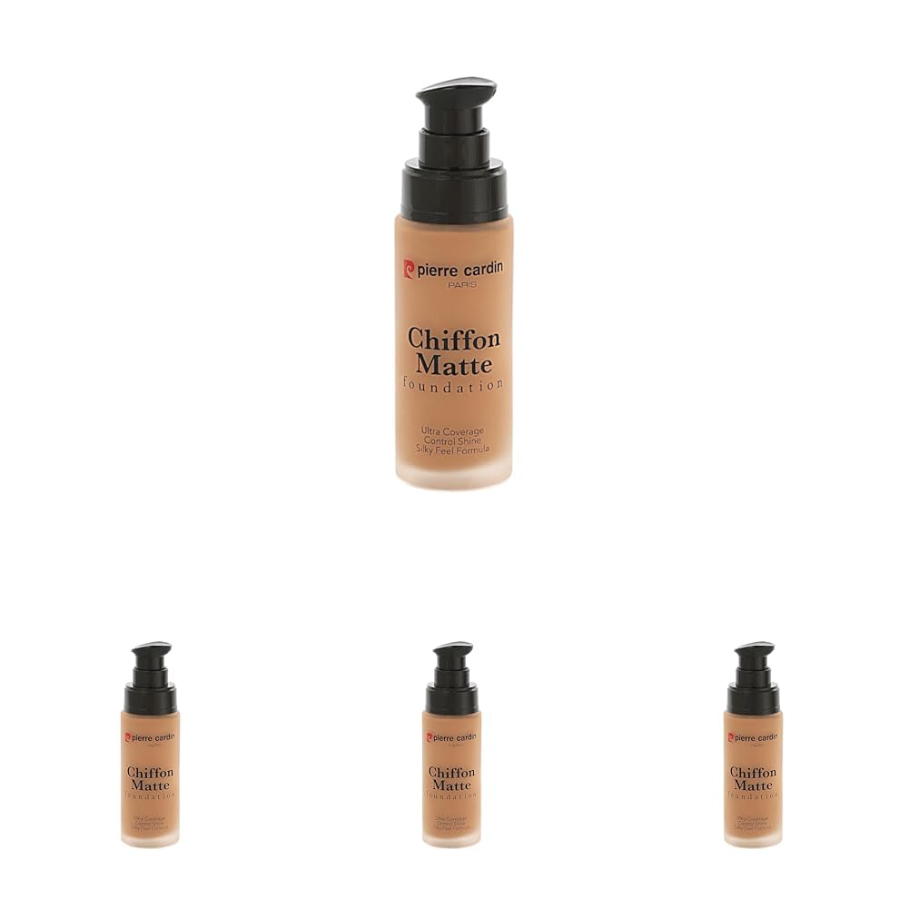 Pierre Cardin Chiffon Matte Touch Foundation - 599- Honey Bronze (4 paketi)