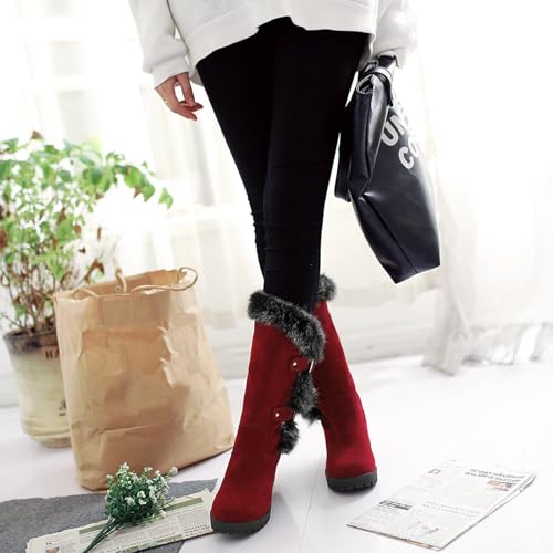 Bottes mi-mollets en fourrure pour vos sorties d'hiver - 7