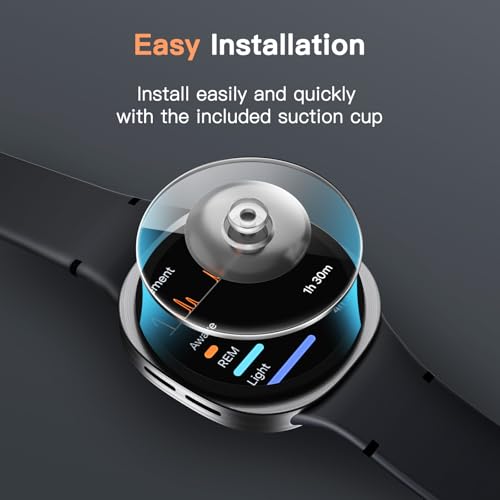 JETech Screen Protector for Samsung Galaxy Watch 8 40mm, Tempered Glass Anti-Scratch, HD Clear, 3 Pack