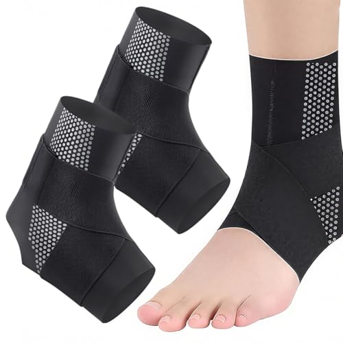 UIEXAY Cavigliera Ortopedica Supporto Caviglia 1 Coppia Tutore Caviglia Fascia Compressiva Supporto Per La Caviglia Integrato Per Gonfiore, Lesioni Ai Legamenti E Recupero Muscolare
