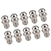 Aoaoy 10PCS Metal Replacement Grease Nipple Fitting, M6 & M8, Straight & Angled, Easy Install for Grease Lubrication, Automotive, Motorcycle, Industrial Applications (M6 straight)