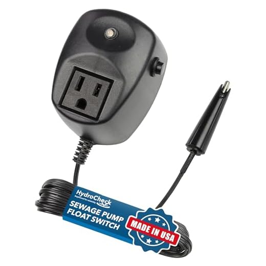 HydroCheck Electronic Sewage Pump Switch with Programmable Cycle Length and Built-in Alarms (HC5000T), Made in the USA