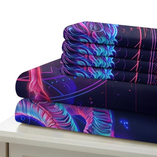 Housse de couette chèvre néon zippée anti-acarien et douce - 7
