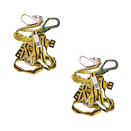 BELLSTONE Full Body Double Hook Safety Belt Harness Pack of ...