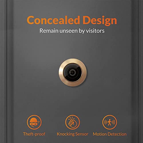 Brinno Front Door Peephole Security Camera- Motion Detection - Knocking Sensor- Easy To Install- Superior Battery Life - Clear Image - Wire-Free - Digital Visitor Log- Black (Shc1000) #TOP1