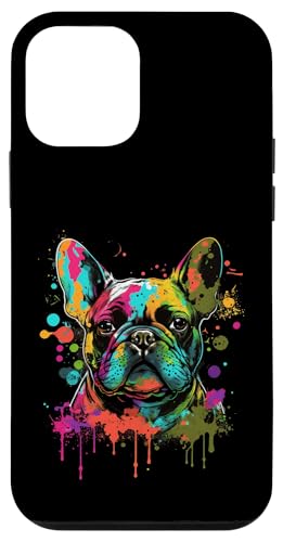 Custodia per iPhone 12 mini Bulldog francese Pop Art I Splash Art Frenchie