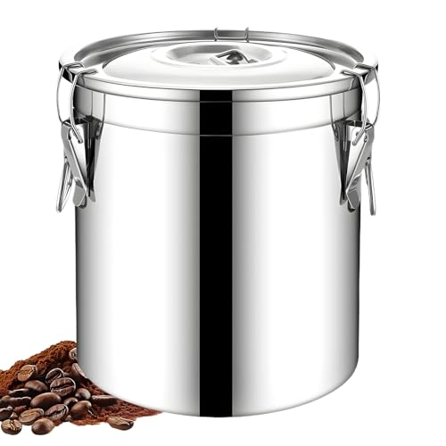 Genérico Envases Para Preparación de Alimentos,6 Litros Acero Inoxidable Impermeable | Recipientes para Comida con - para Arroz Granos Legumbres Harina Azúcar Cocina Hogar Restaurante